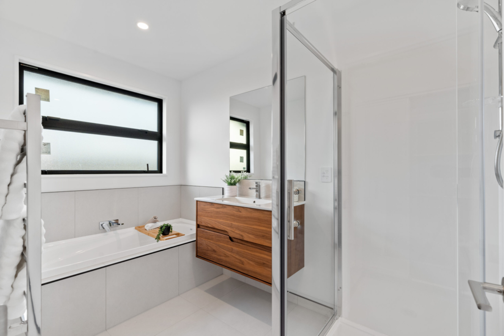 Bathroom in 4-bedroom 2-bathroom custom home at Sudbury Way, Rolleston