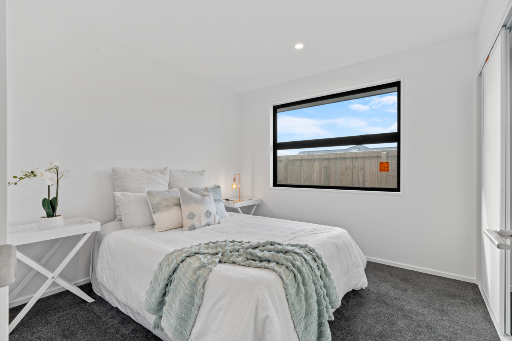 Bedroom in 4-bedroom 2-bathroom custom home at Sudbury Way, Rolleston