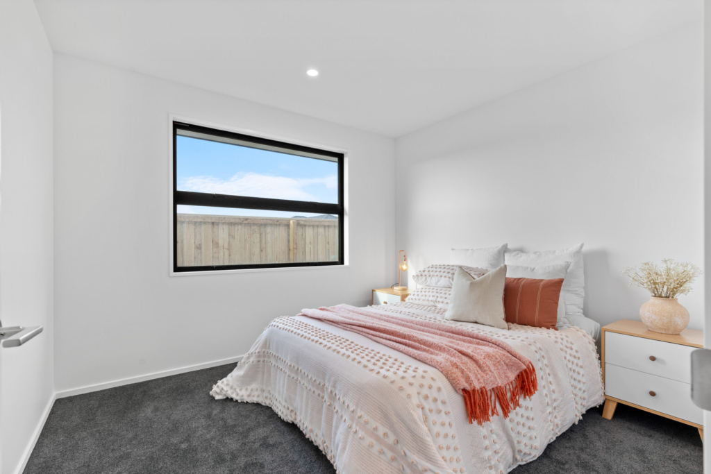 Bedroom in 4-bedroom 2-bathroom custom home at Sudbury Way, Rolleston
