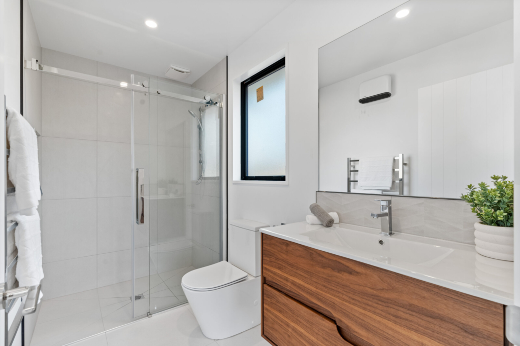 Bathroom in 4-bedroom 2-bathroom custom home at Sudbury Way, Rolleston