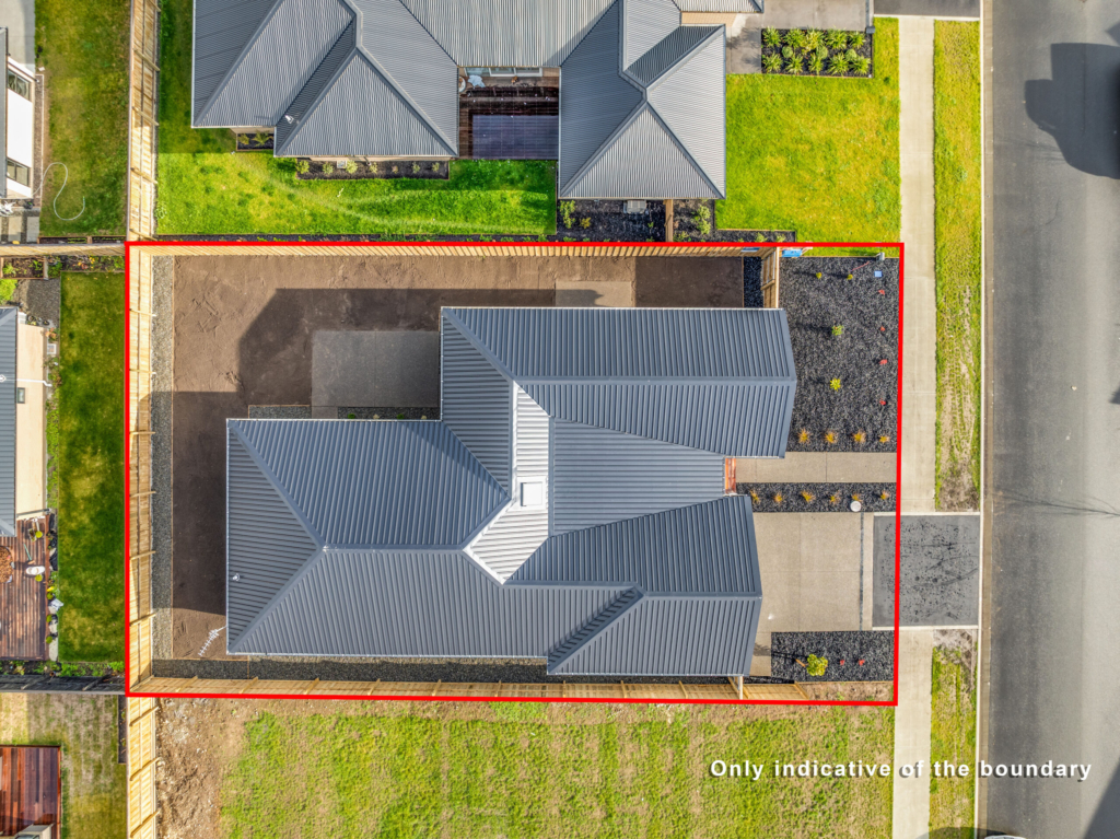 Exterior of 4-bedroom 2-bathroom custom home at Sudbury Way, Rolleston