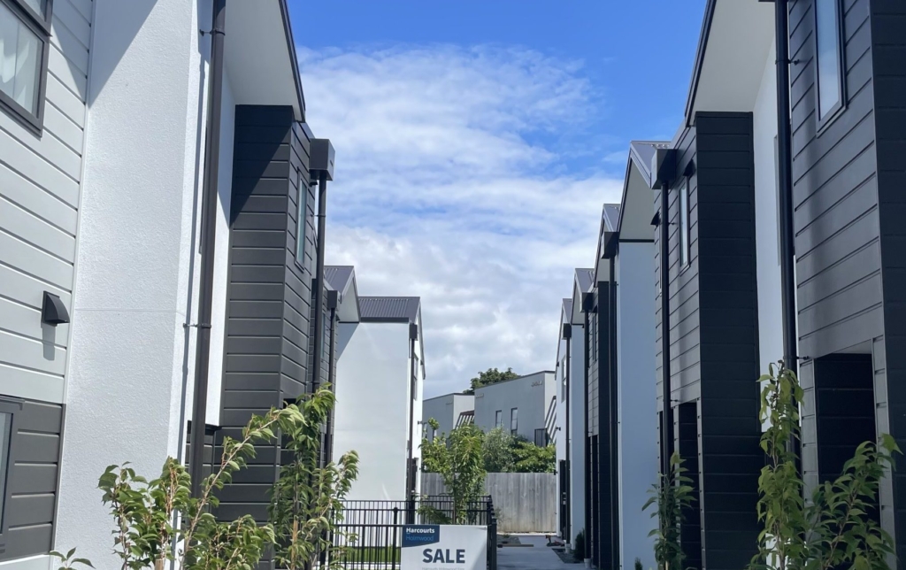 Exterior of 2-bedroom 21-unit townhouse development at Bunyan Street, Waltham