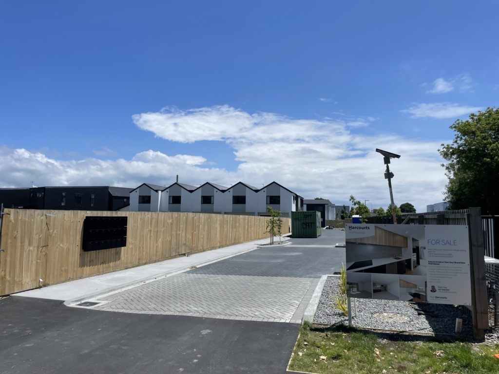Exterior of 2-bedroom 21-unit townhouse development at Bunyan Street, Waltham