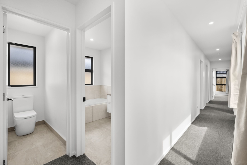 Bathroom in 3-bedroom 2-bathroom custom home at Kannedys landing, Halswell