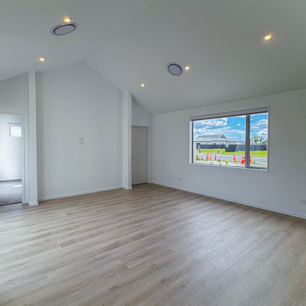 Living area in 5-bedroom 3-bathroom custom home at Storr Close, Halswell