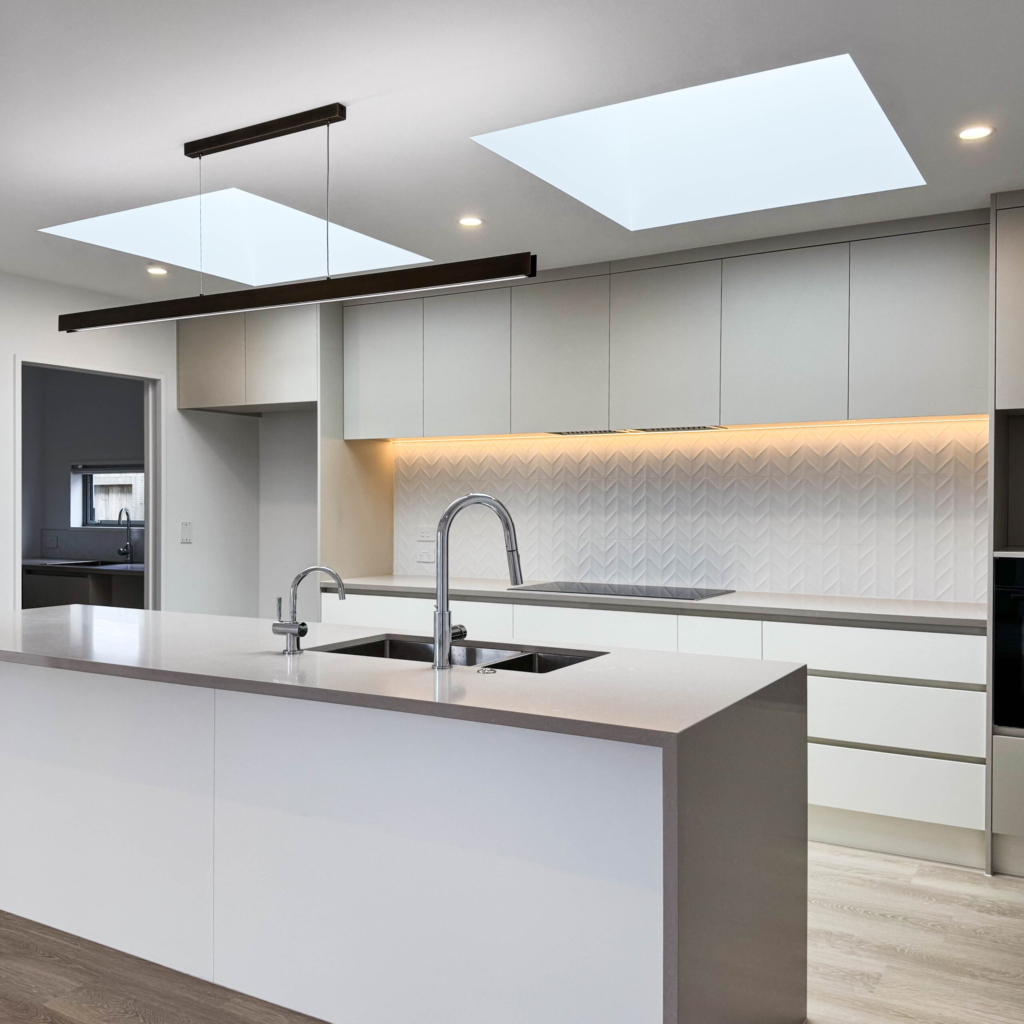 Kitchen in 5-bedroom 3-bathroom custom home at Storr Close, Halswell