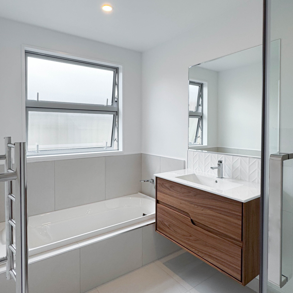 Bathroom in 5-bedroom 3-bathroom custom home at Storr Close, Halswell