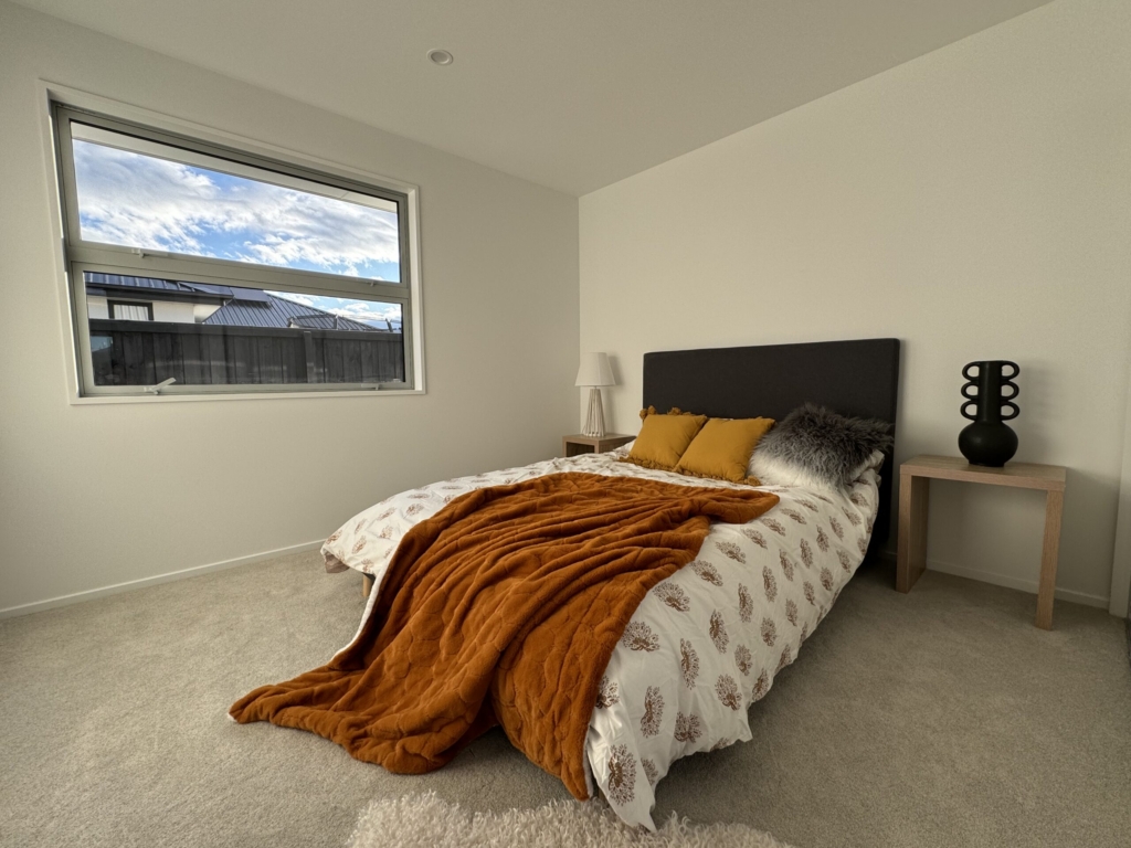 Bedroom in 3-bedroom 3-bathroom custom home at Kannedys landing, Halswell