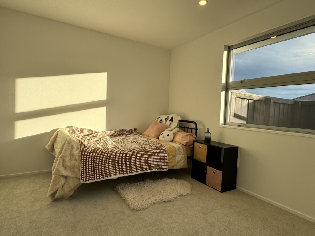 Bedroom in 3-bedroom 3-bathroom custom home at Kannedys landing, Halswell