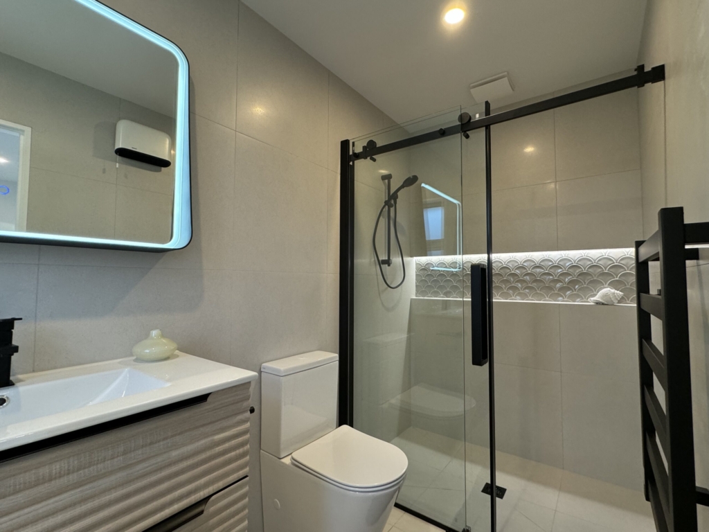 Bathroom in 3-bedroom 3-bathroom custom home at Kannedys landing, Halswell