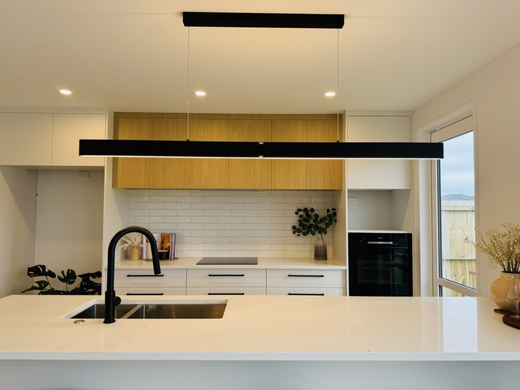 Kitchen in 4-bedroom 2-bathroom custom home at Kannedys landing, Halswell