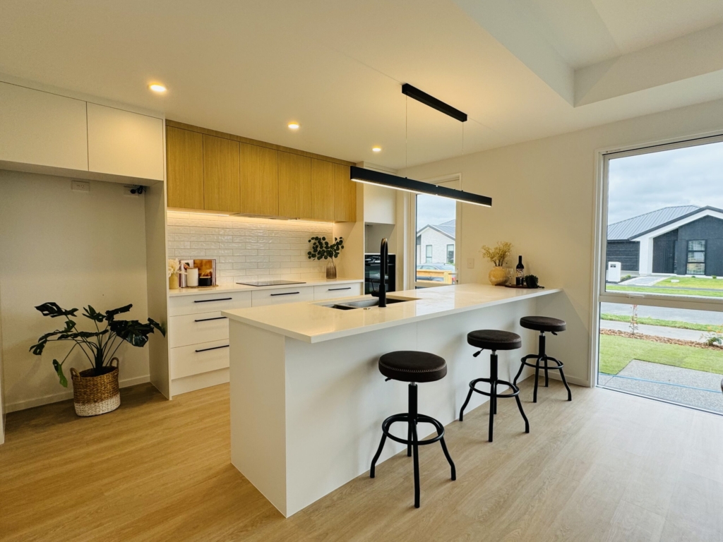 Kitchen in 4-bedroom 2-bathroom custom home at Kannedys landing, Halswell