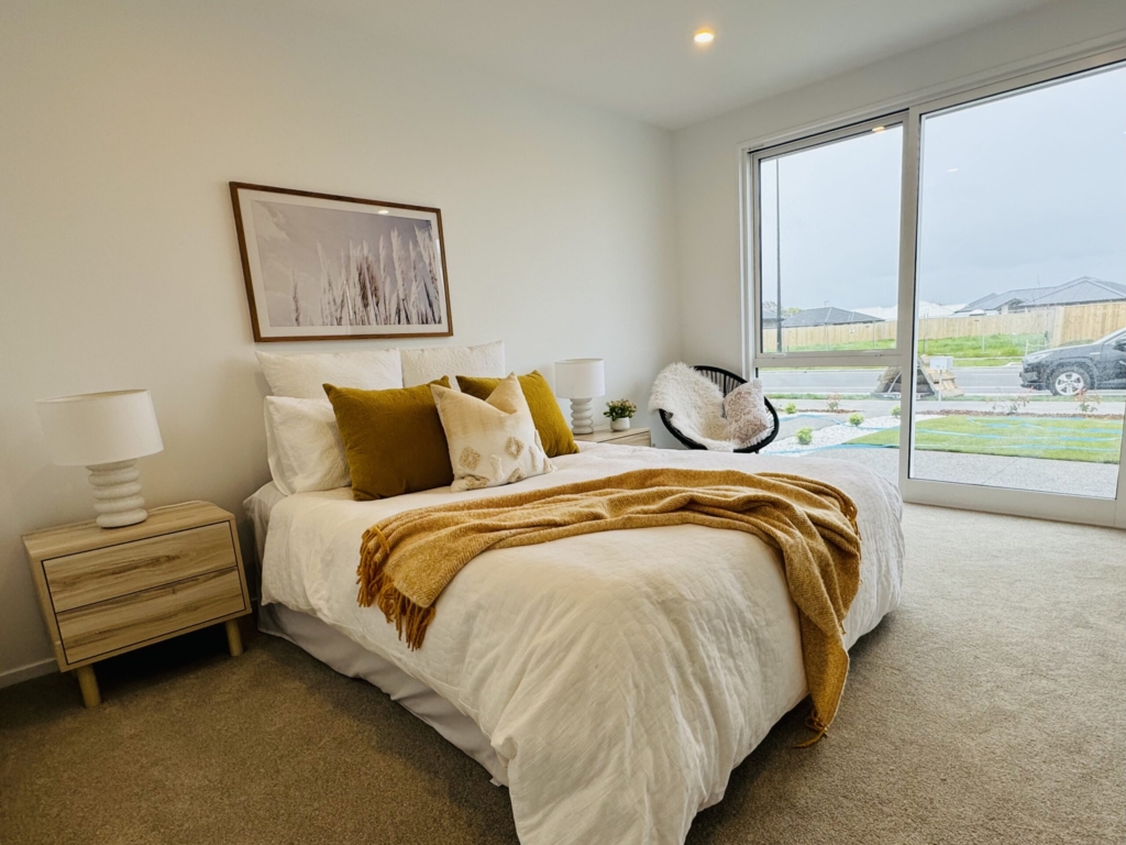 Bedroom in 4-bedroom 2-bathroom custom home at Kannedys landing, Halswell