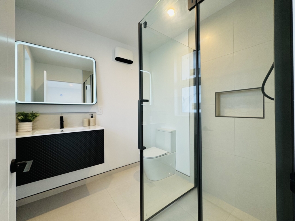 Bathroom in 4-bedroom 2-bathroom custom home at Kannedys landing, Halswell
