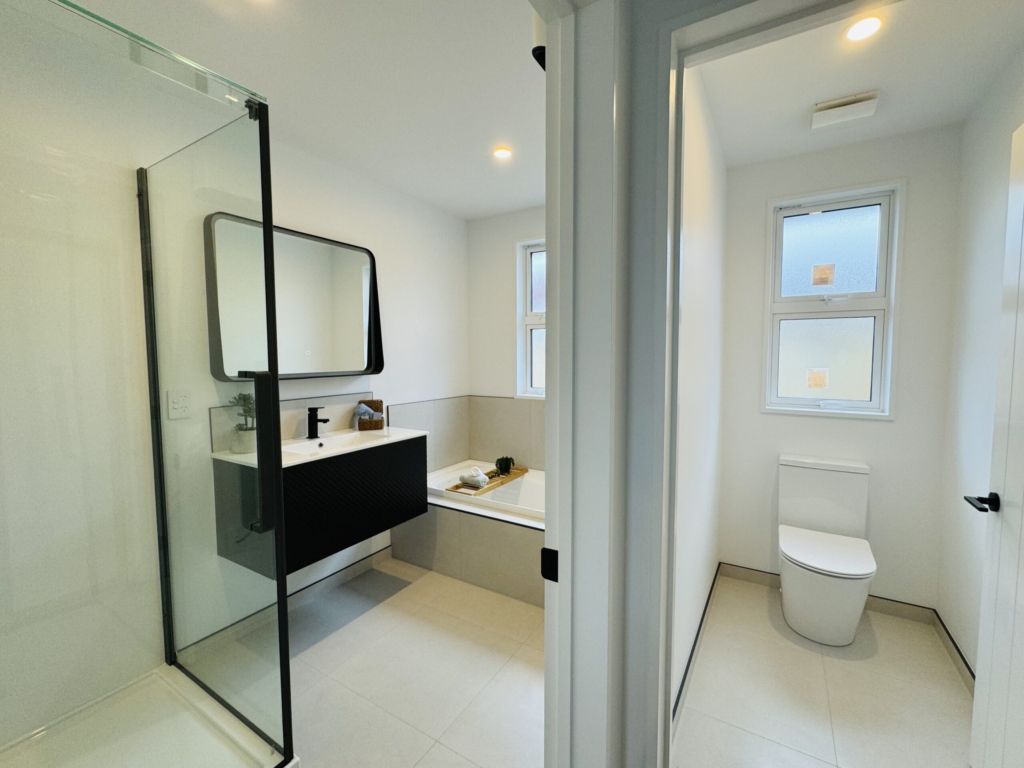Bathroom in 4-bedroom 2-bathroom custom home at Kannedys landing, Halswell