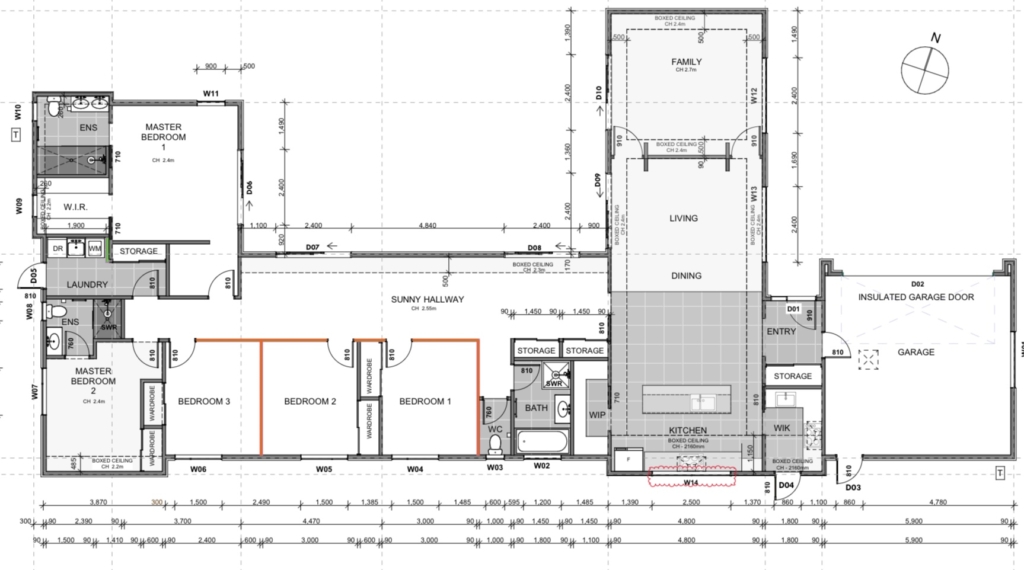 Floor plan for 5-bedroom 3-bathroom custom home at Storr Close, Halswell