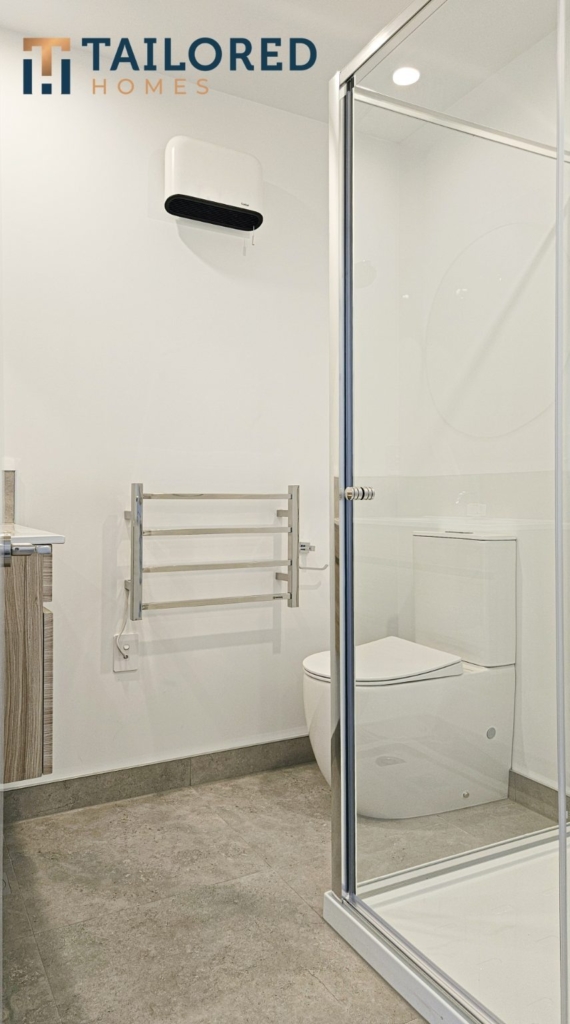 Bathroom in 2-bedroom 15-unit townhouse development at Deal Street, Wigram