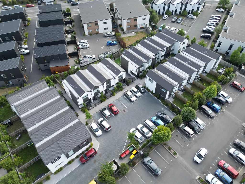 Exterior of 2-bedroom 21-unit townhouse development at Bunyan Street, Waltham