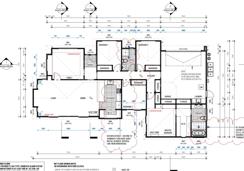 Floor plan for 4-bedroom 2-bathroom custom home at Dalness Crescent, Halswell