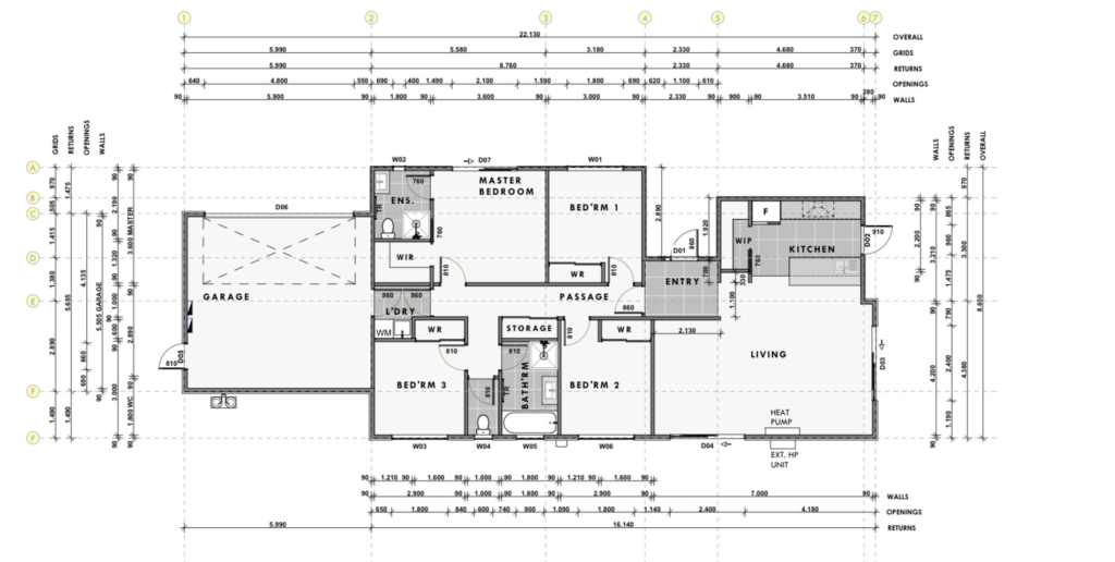 Floor plan for 4-bedroom 2-bathroom custom home at McCormick Lane, Rolleston