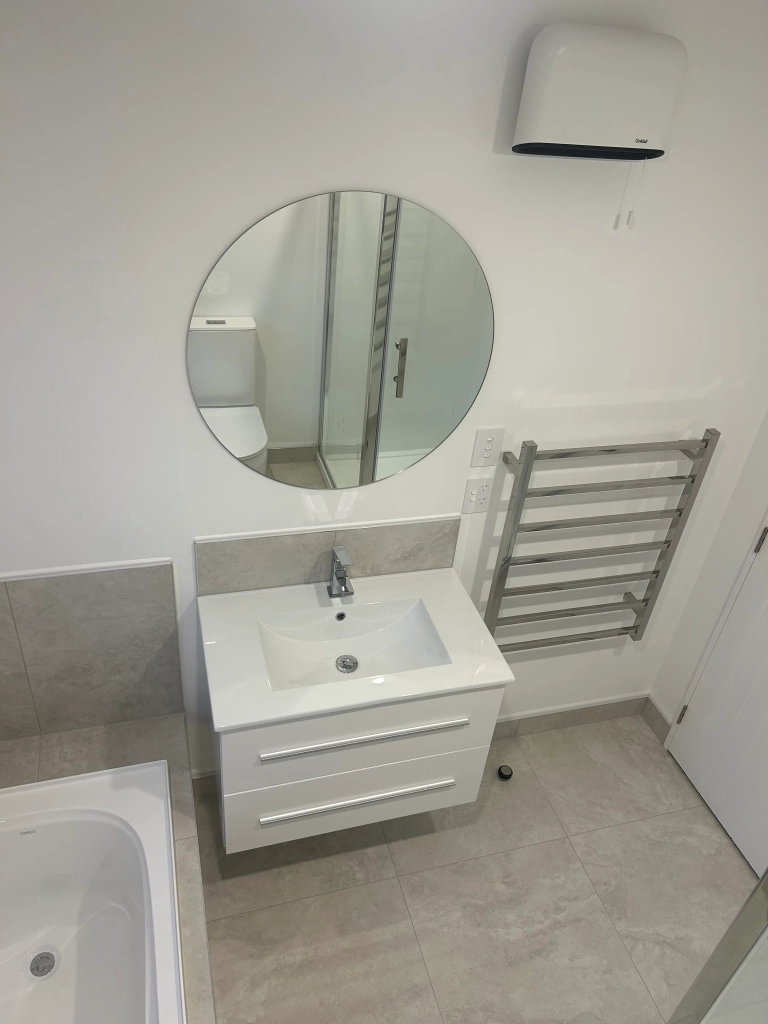 Bathroom in 3-bedroom 2-bathroom custom home at Gardiners Road, Harewood