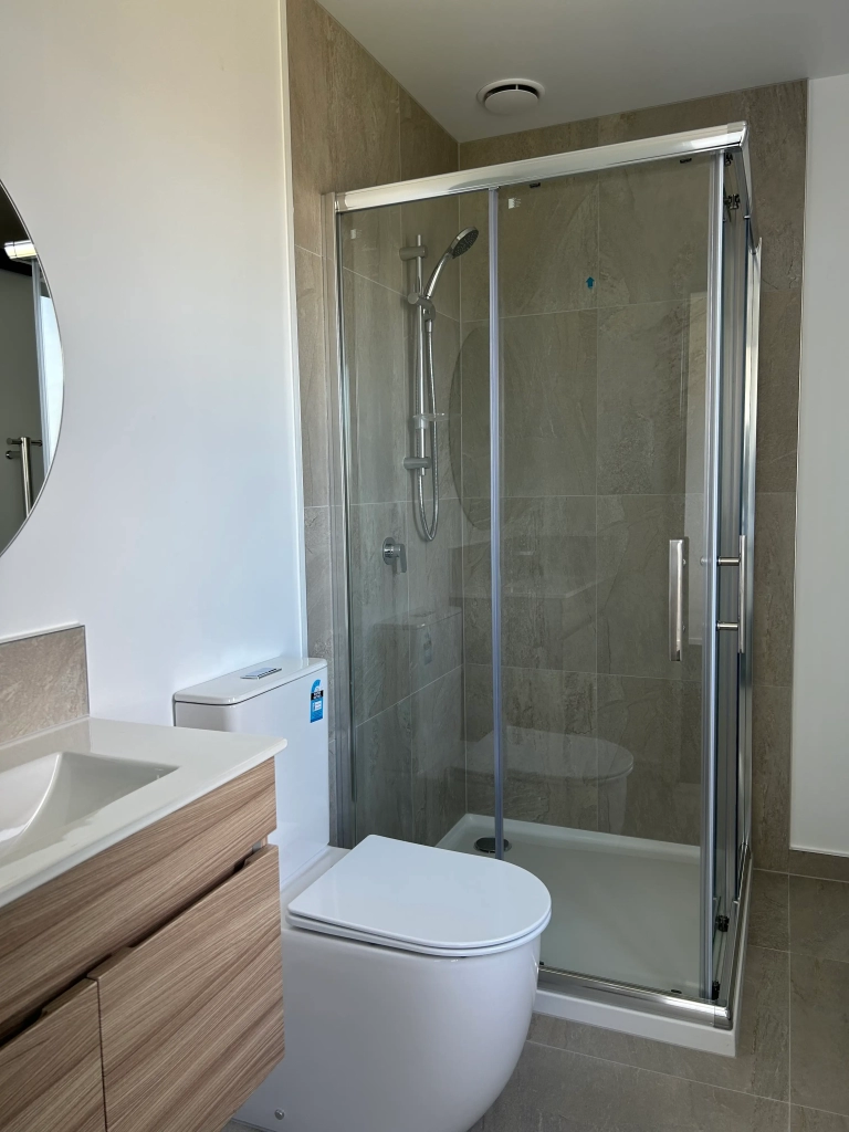 Bathroom in 2-bedroom 26-unit townhouse development at Boardway Parade, Rolleston