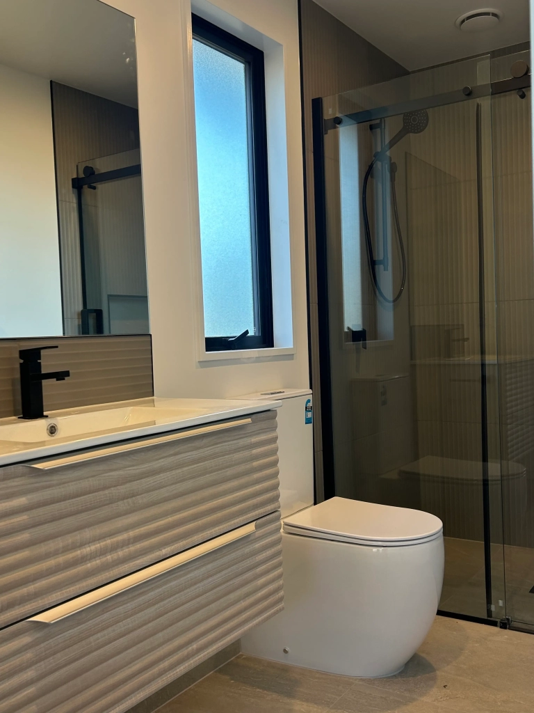 Bathroom in 4-bedroom 2-bathroom custom home at Dominico Lane, Wigram