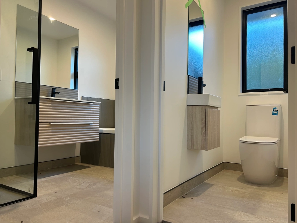 Bathroom in 4-bedroom 2-bathroom custom home at Dominico Lane, Wigram