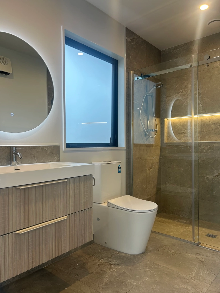 Bathroom in 4-bedroom 2-bathroom custom home at Quaifes Road, Halswell