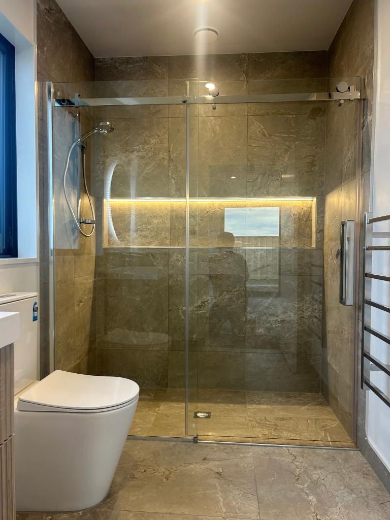 Bathroom in 4-bedroom 2-bathroom custom home at Quaifes Road, Halswell