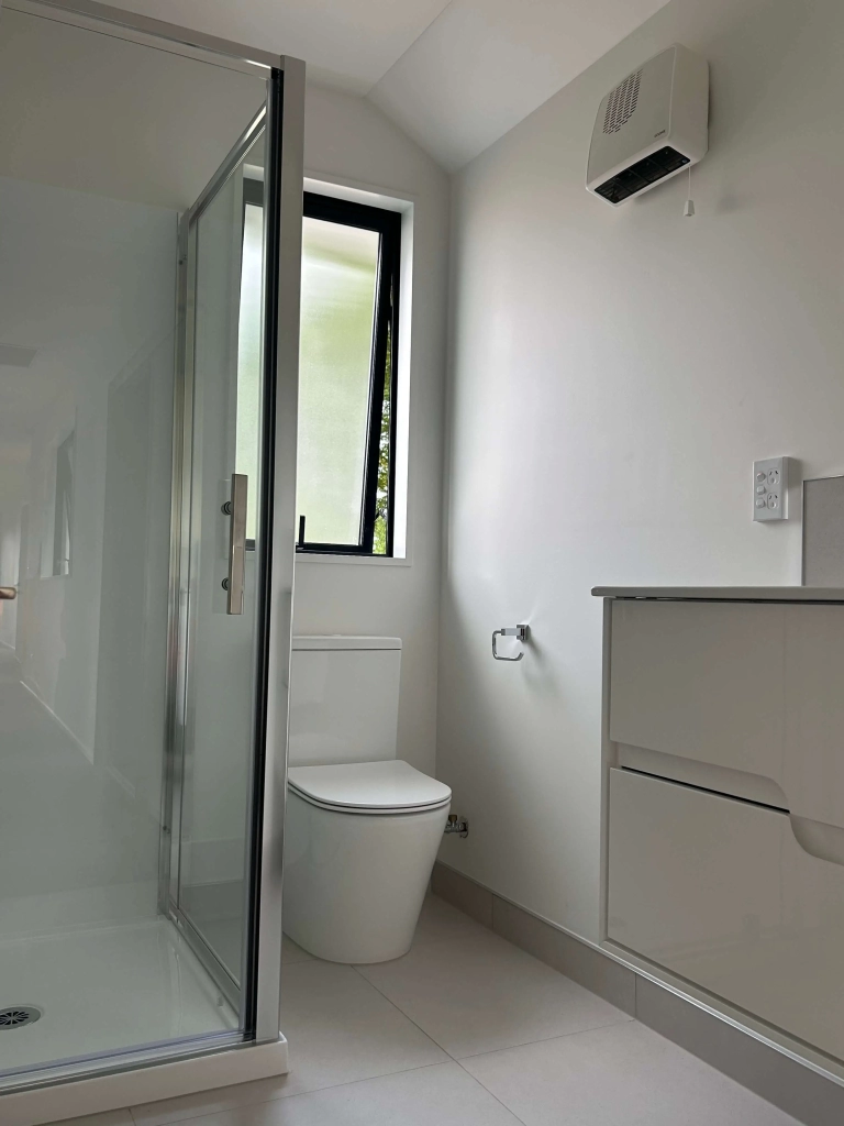 Bathroom in 4-bedroom 2-bathroom custom home at Karo Place, Ilam
