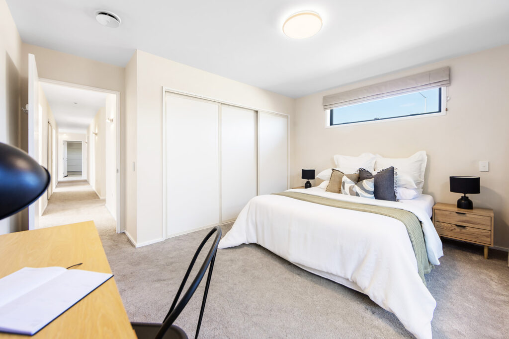 Bedroom in 3-bedroom 3-bathroom custom home at Buchanans Road, Yaldhurst