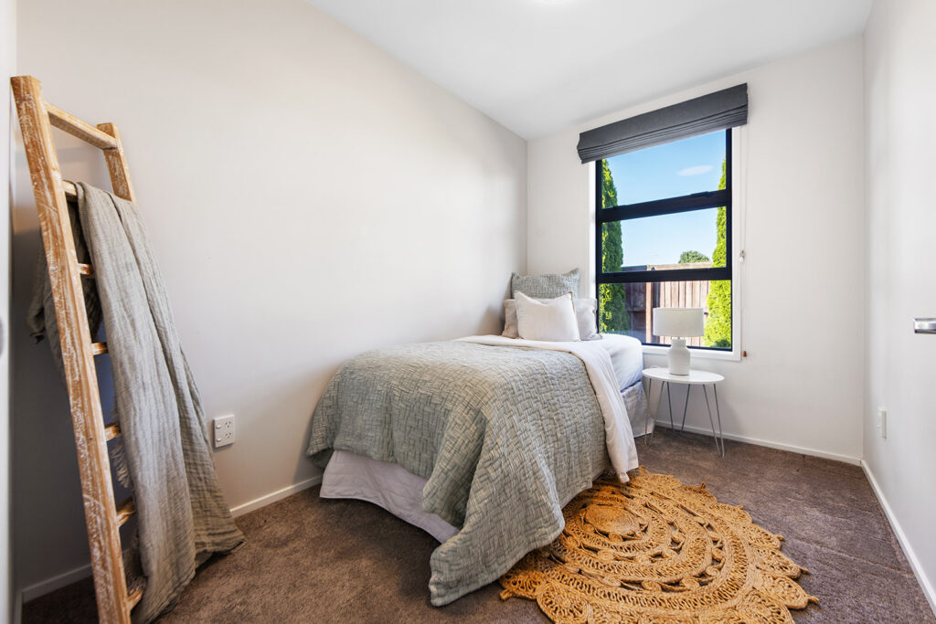 Bedroom in 3-bedroom 3-bathroom custom home at Buchanans Road, Yaldhurst
