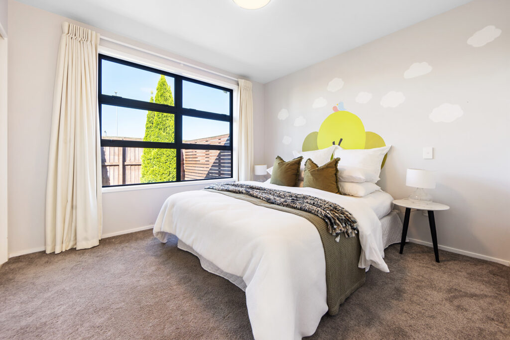Bedroom in 3-bedroom 3-bathroom custom home at Buchanans Road, Yaldhurst
