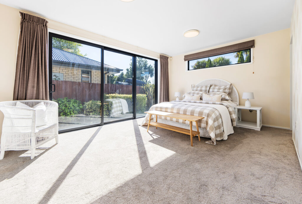 Bedroom in 3-bedroom 3-bathroom custom home at Buchanans Road, Yaldhurst