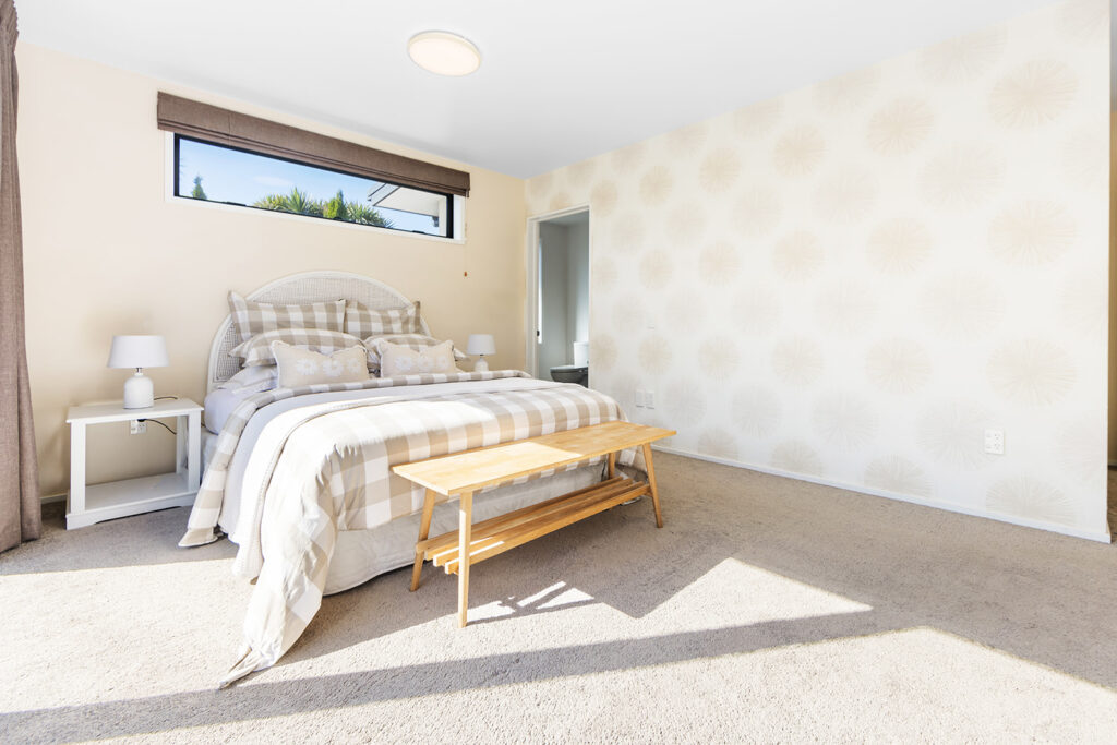 Bedroom in 3-bedroom 3-bathroom custom home at Buchanans Road, Yaldhurst