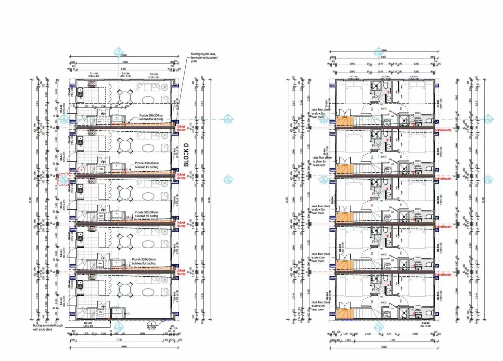 Floor plan for 2-bedroom 26-unit townhouse development at Boardway Parade, Rolleston