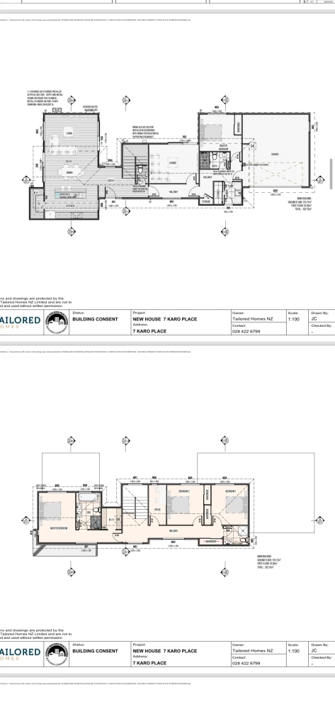 Floor plan for 4-bedroom 2-bathroom custom home at Karo Place, Ilam