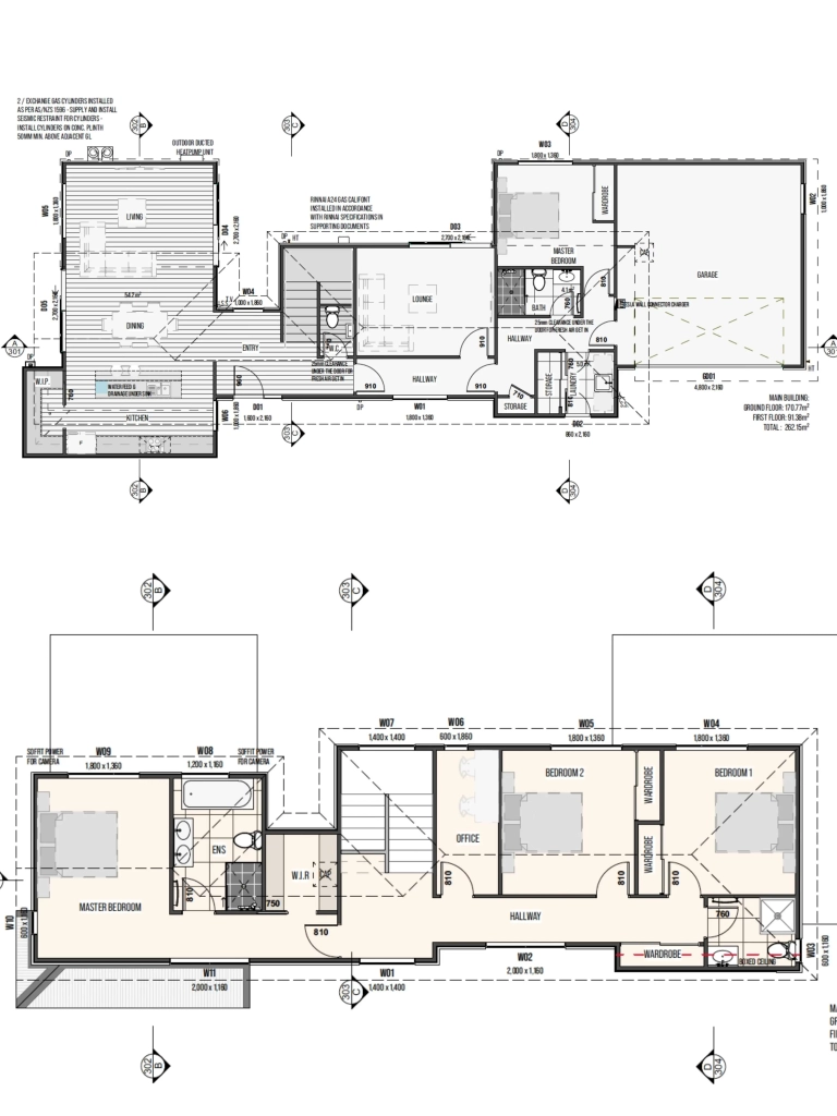 Floor plan for 4-bedroom 2-bathroom custom home at Karo Place, Ilam