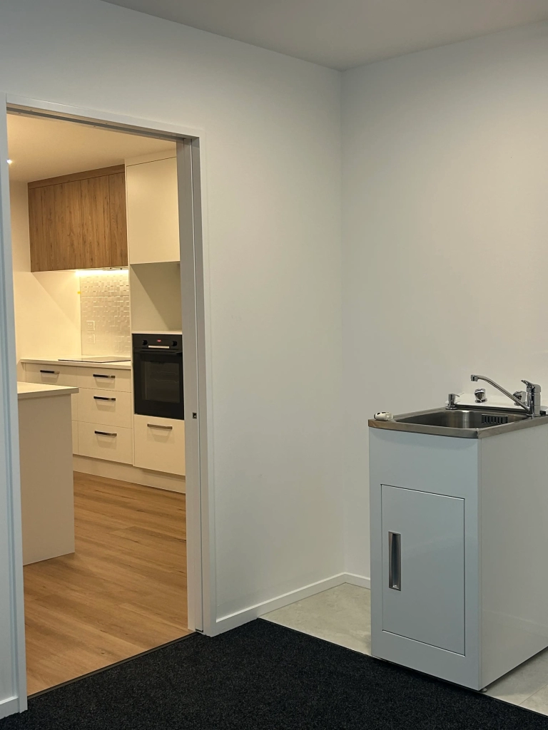 Garage of 3-bedroom 2-bathroom custom home at Gardiners Road, Harewood