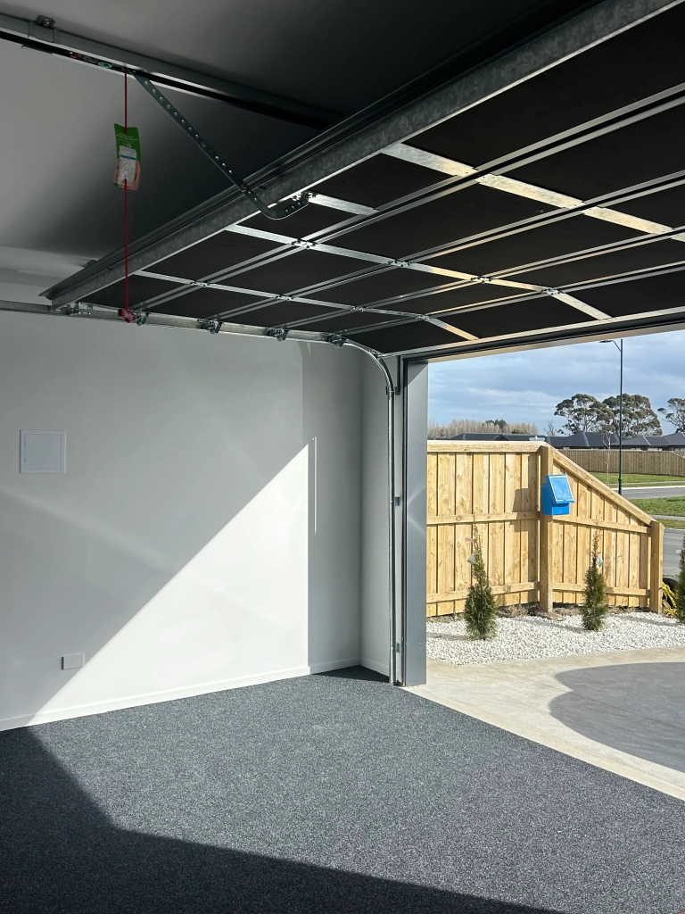 Garage of 4-bedroom 2-bathroom custom home at Quaifes Road, Halswell
