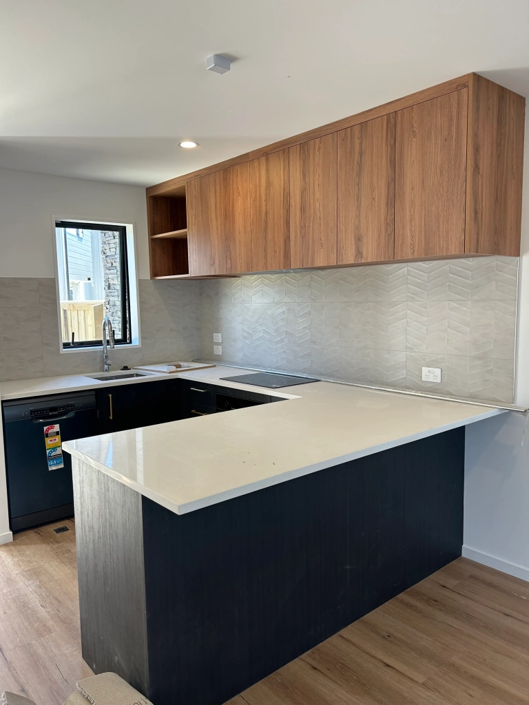 Kitchen in 2-bedroom 26-unit townhouse development at Boardway Parade, Rolleston