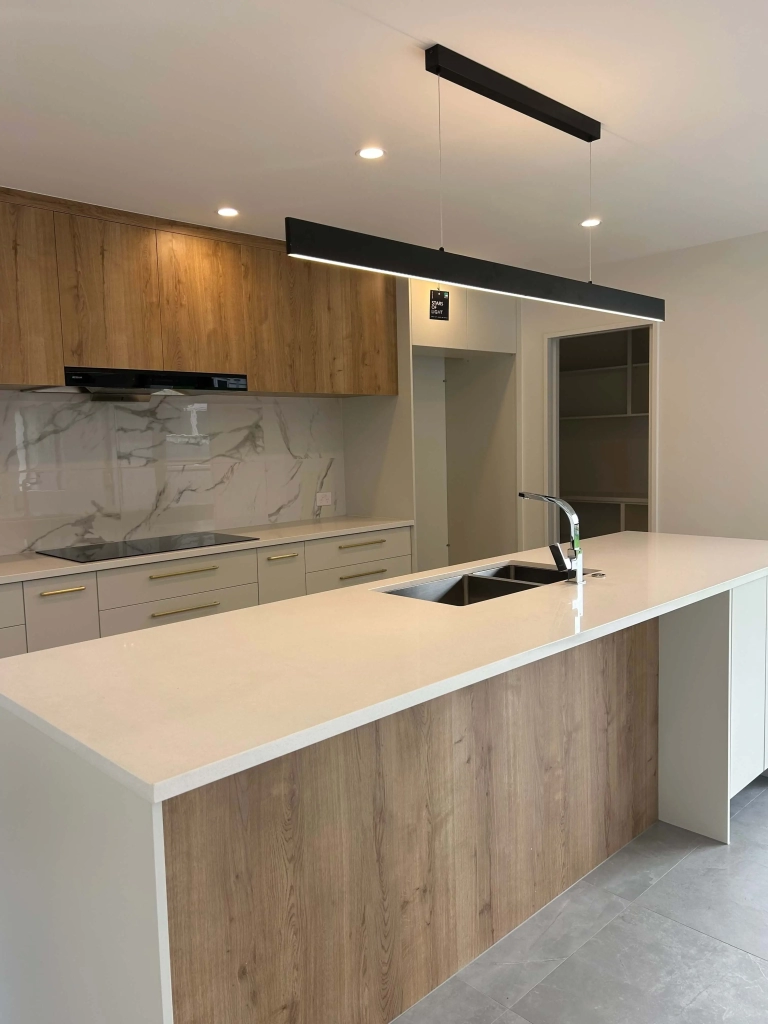 Kitchen in 4-bedroom 2-bathroom custom home at Karo Place, Ilam