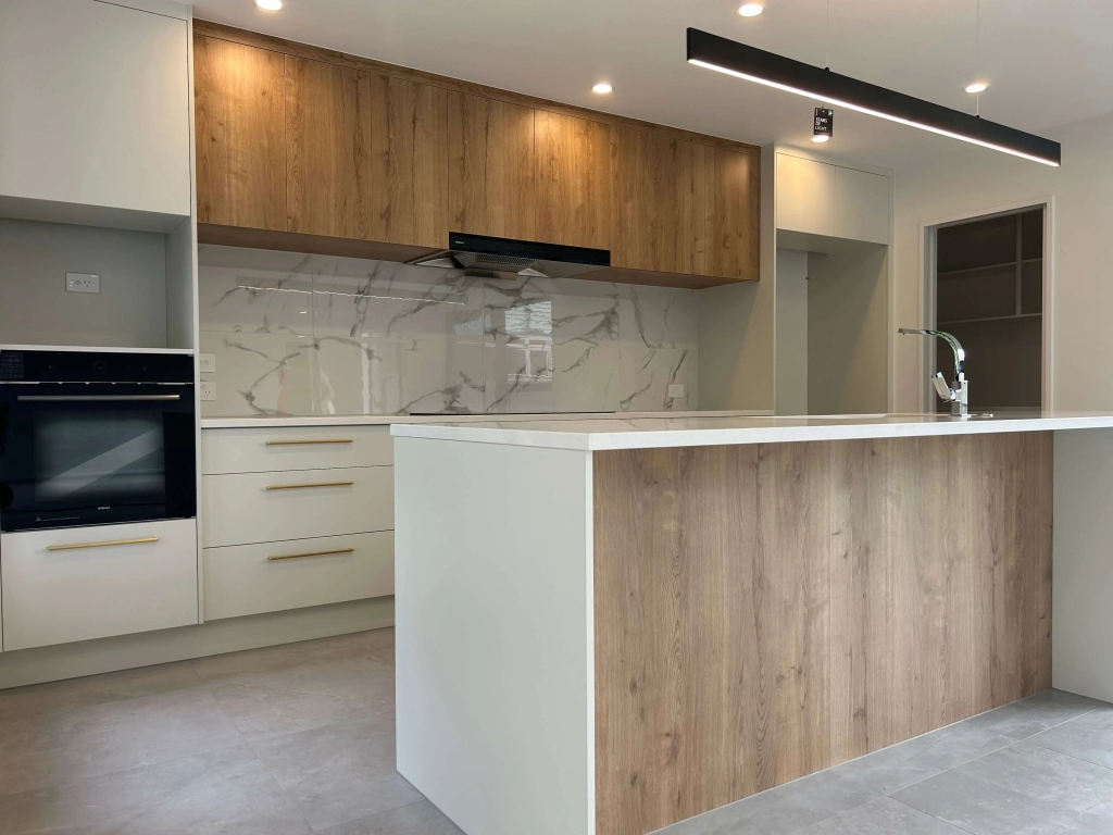Kitchen in 4-bedroom 2-bathroom custom home at Karo Place, Ilam