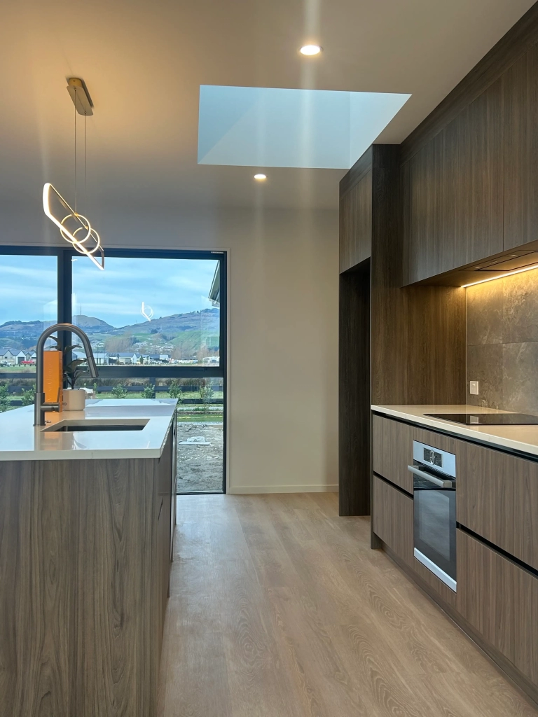 Kitchen in 4-bedroom 2-bathroom custom home at Quaifes Road, Halswell