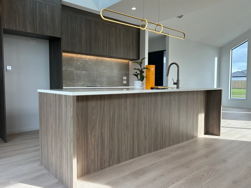 Kitchen in 4-bedroom 2-bathroom custom home at Quaifes Road, Halswell