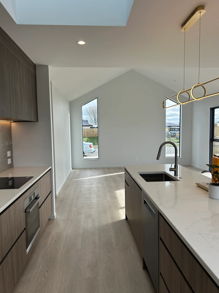 Kitchen in 4-bedroom 2-bathroom custom home at Quaifes Road, Halswell