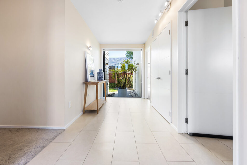 Living area in 3-bedroom 3-bathroom custom home at Buchanans Road, Yaldhurst