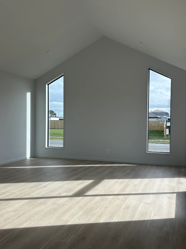 Living area in 4-bedroom 2-bathroom custom home at Quaifes Road, Halswell
