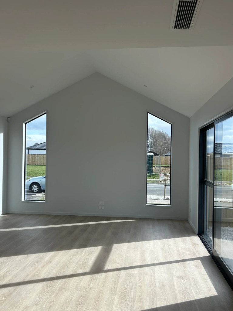 Living area in 4-bedroom 2-bathroom custom home at Quaifes Road, Halswell